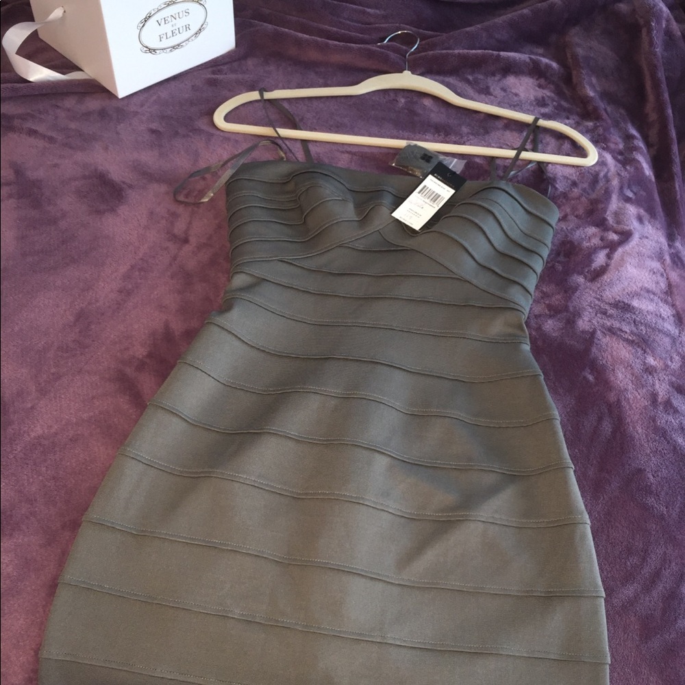 BCBG grey dress brand new tags still on.